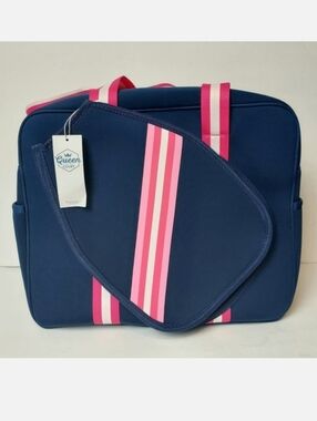 NEW Queen Of The Court Brooklyn Pickleball Bag Blue Pink